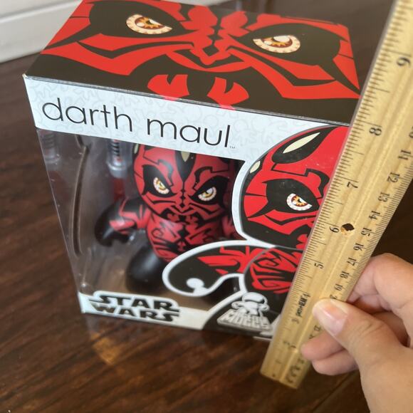 Star Wars Mighty Muggs Darth Maul Shirtless Vinyl Figure Hasbro New Sealed - Picture 2 of 6
